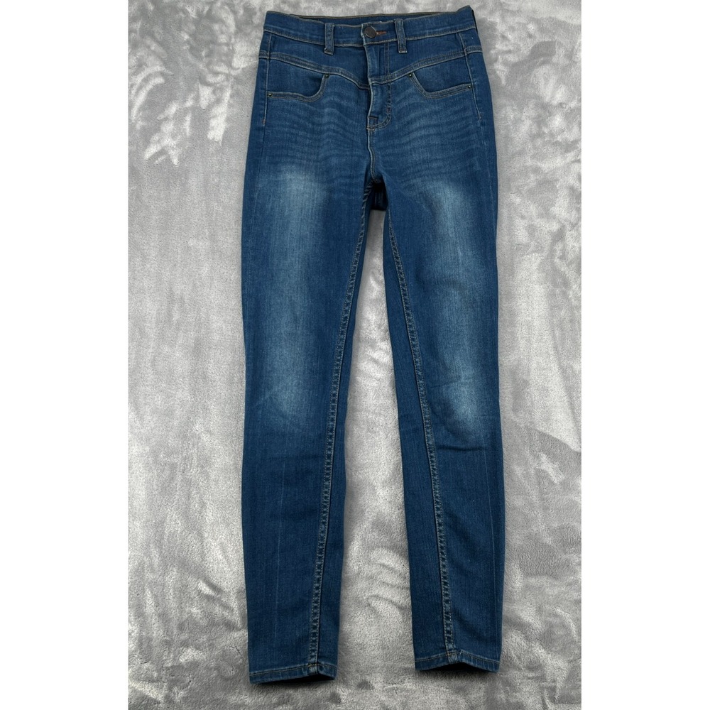 BDG Womens High Rise Seam Jean Ankle Skinny Jeans‎ Blue Stretch Denim 27x29